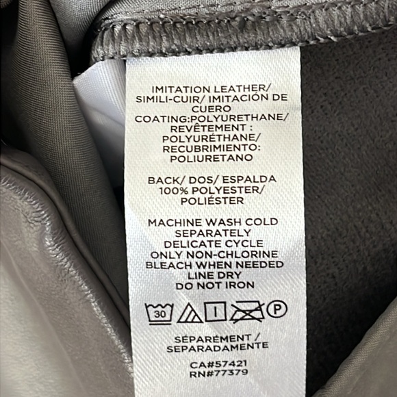 NWT Ann Taylor Curvy Fit Faux Leather Pants / SZ 4 - Picture 8 of 14